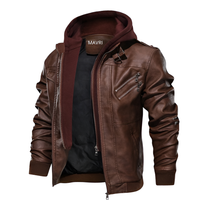 Mavri | Men’s Premium Salvador Jacket – Waterproof PU Leather with Detachable Hoodie
